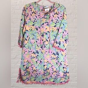 NWT Royal Standard Tassel Beach Tunic Dress Coverup Beach Cruise S/M‎ Lily Boho